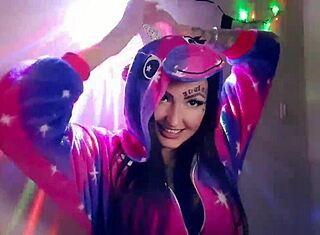 Mistress nika in unicorn pajamas gives you jerk off instruction and leads you on the journey